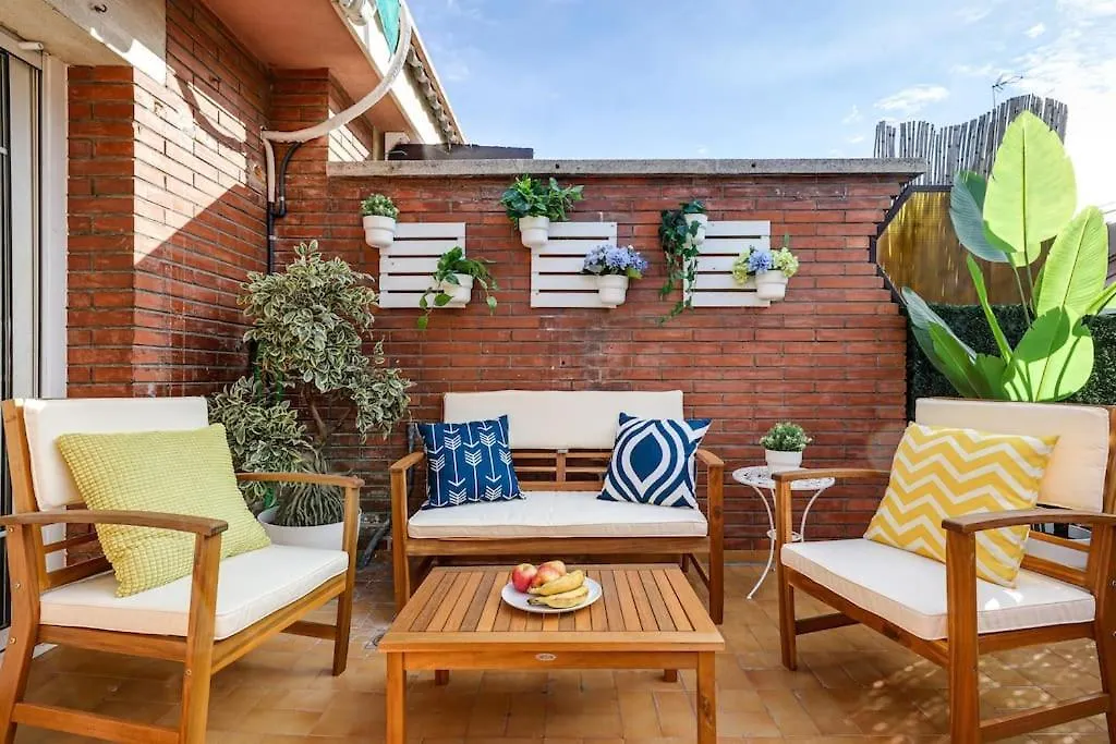 Apartment Penthouse With Big Terrace, Quiet Area, 1 Bedroom Barcelona